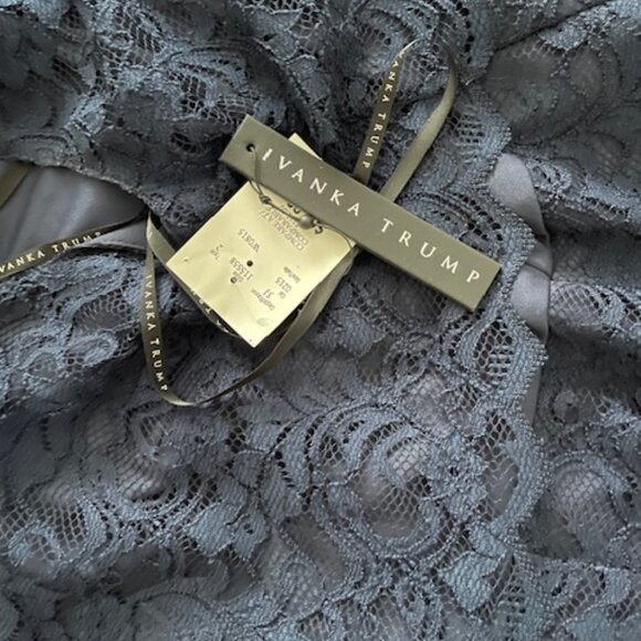 Ivanka Trump Dress -With tags - Navy Blue -lace overlay - size 14 - Picture 5 of 5